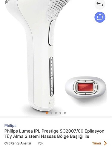  Beden Renk Philips Lumea IPL Prestige sc2007/00