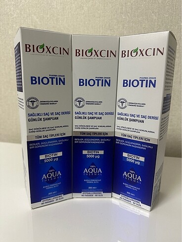 Bioxcin biotin şampuan 3adet