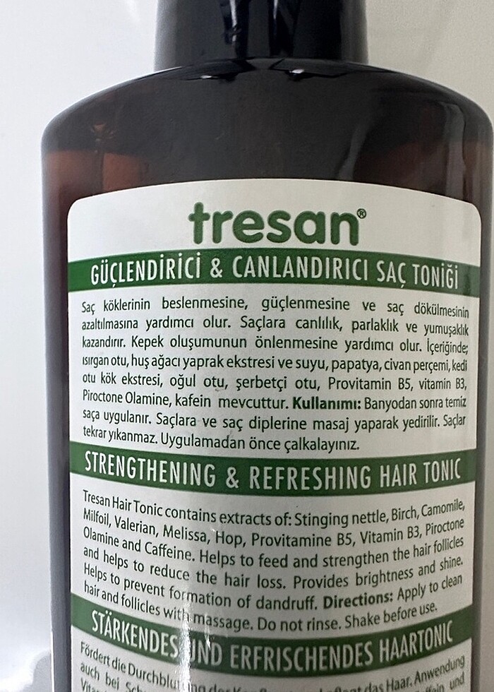 TRESAN saç toniği 3adet - Görsel 3