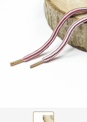 Bej Parlak Erkek Ayakkabı Bağcığı - Görsel 5