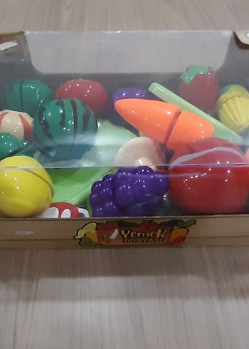 Renkli Eğitici Oyuncak Meyve ve Sebzeler