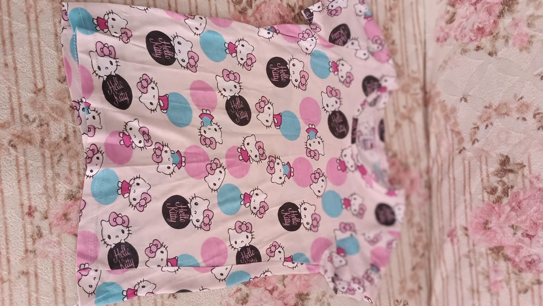 Hello Kitty Desenli Pembe Çocuk tişört - Görsel 4