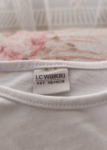 Kız Çocuk Nakışlı Beyaz Uzun Kollu Tişört - Görsel 5