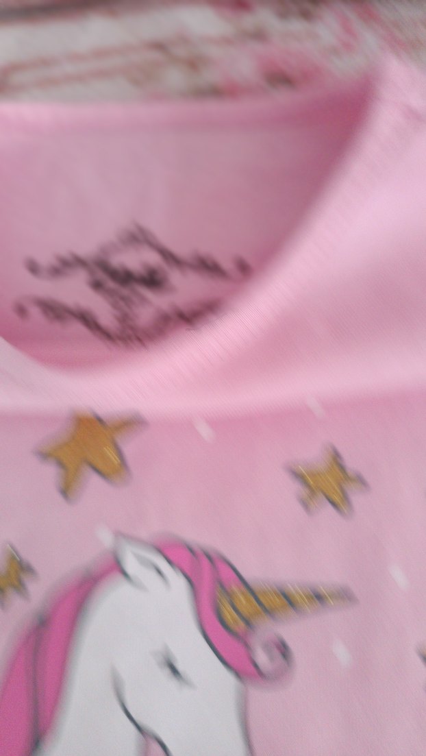 Pembe Unicorn Baskılı Çocuk tişört - Görsel 5