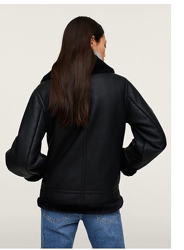 xl Beden siyah Renk Mango biker ceket