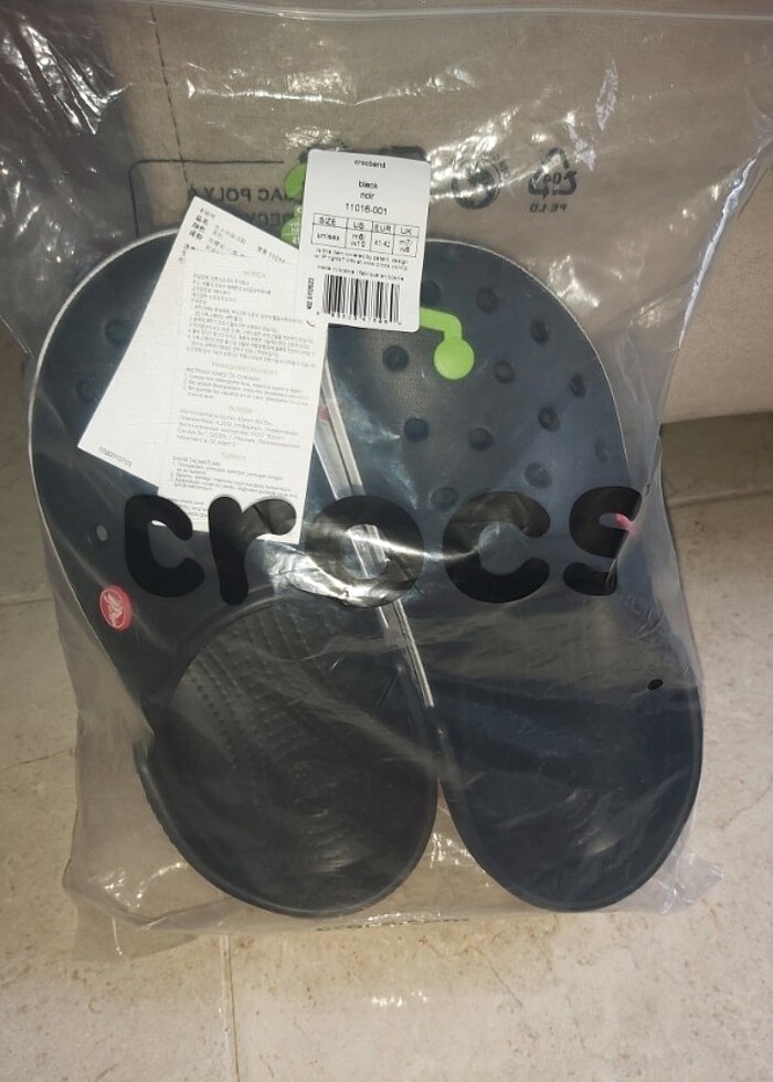 Crocs 41-42 numara siyah terlik - Görsel 3