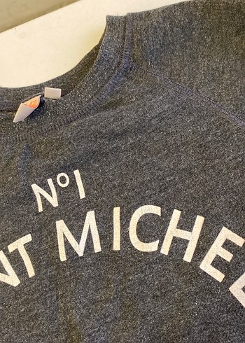 Kız Çocuk Gri Uzun Kollu Baskılı Tişört - Görsel 3