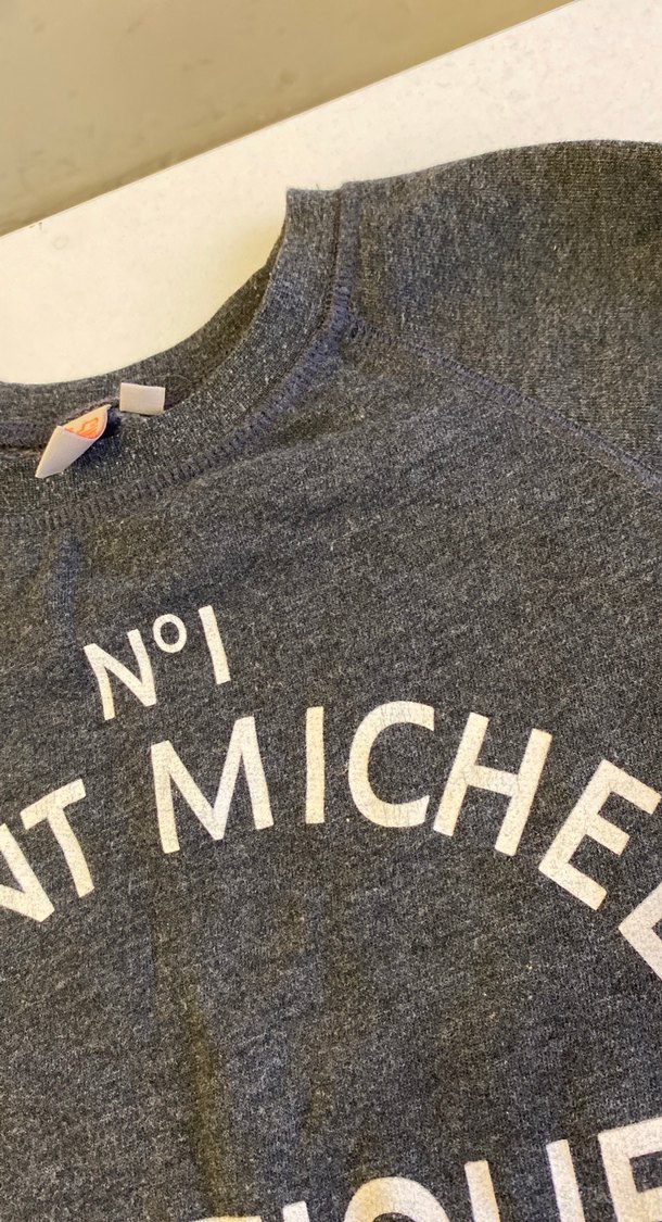 Kız Çocuk Gri Uzun Kollu Baskılı Tişört - Görsel 3