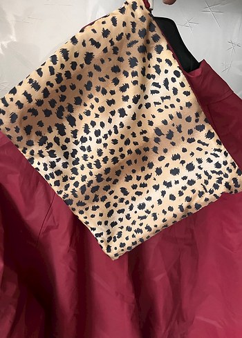 Bordo Kadın yağmurluk - Görsel 6