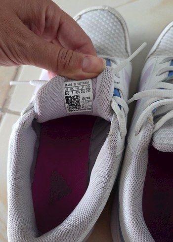 40 Beden Beyaz Kadın Spor Ayakkabı Elastik Detaylı