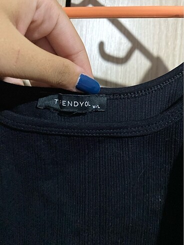 Trendyol & Milla uzun kollu fitilli crop
