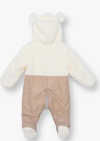 Kapüşonlu Kürklü Bebek Tulum - Görsel 2