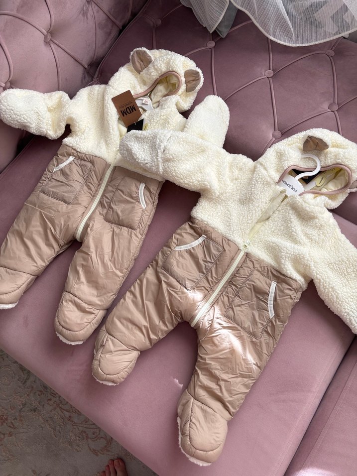 Kapüşonlu Kürklü Bebek Tulum - Görsel 5