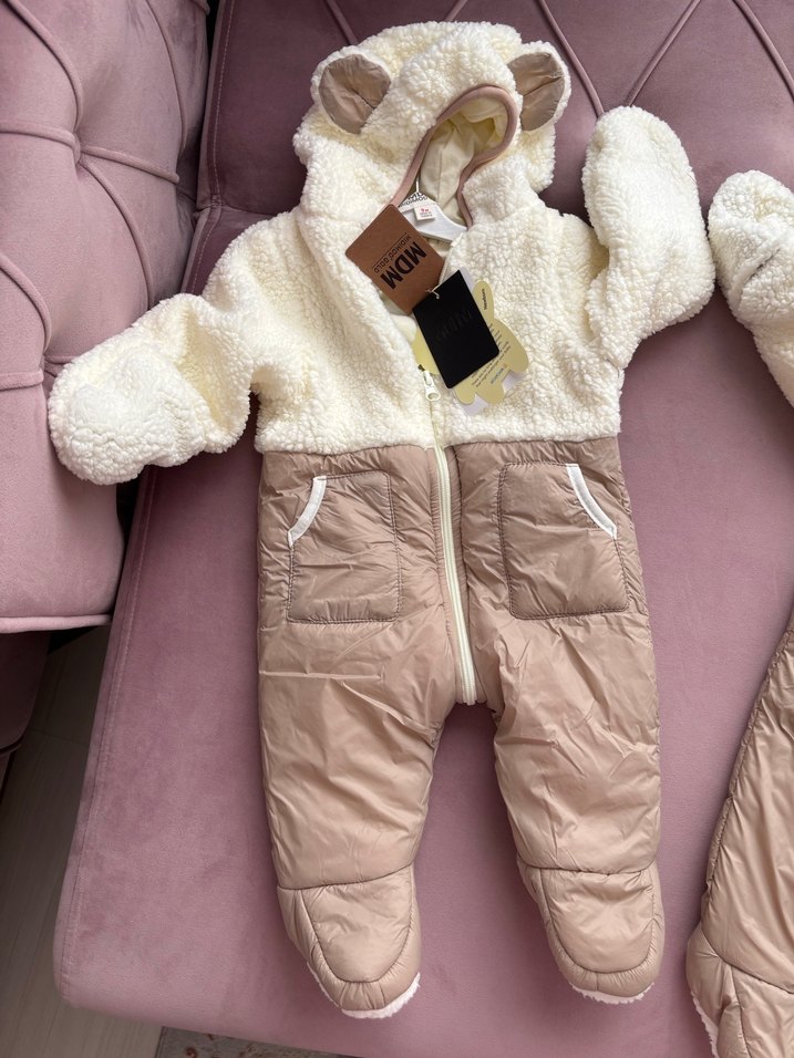 Kapüşonlu Kürklü Bebek Tulum - Görsel 4