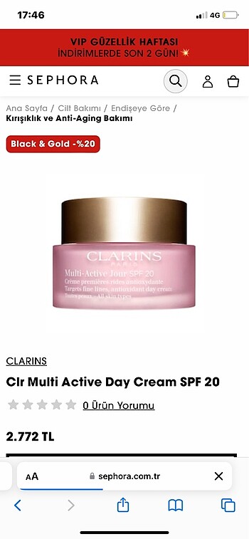  Beden Renk Clarins nemlendirici