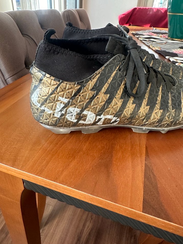 Erkek Siyah Bağcıklı Futbol Ayakkabısı - Görsel 4