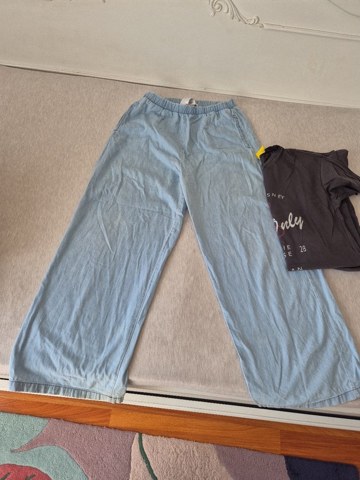 Gri Baskılı Uzun kız çocuk Tişörtü - Görsel 4