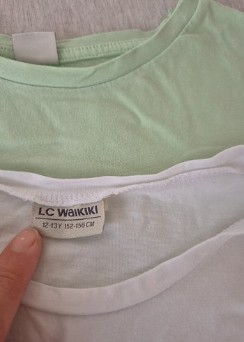 Kız Çocuk Pastel Yeşil Baskılı Tişört - Görsel 5