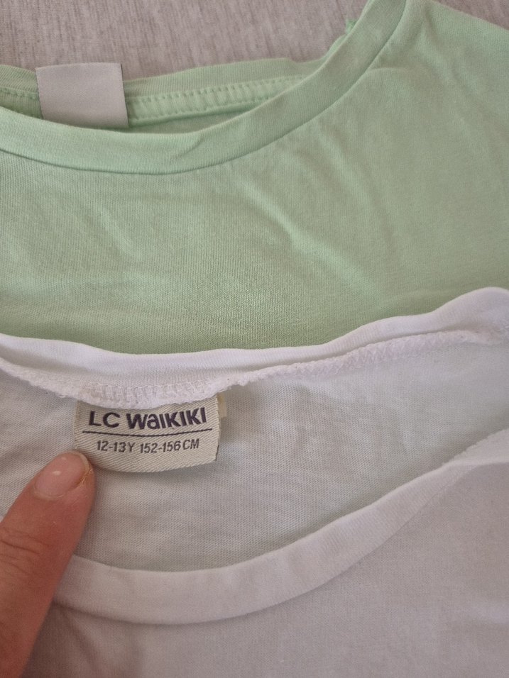 Kız Çocuk Pastel Yeşil Baskılı Tişört - Görsel 5