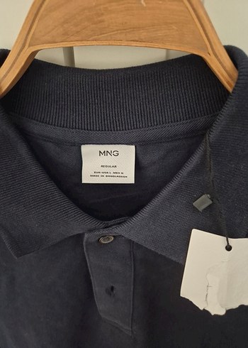 Erkek Lacivert Denim Polo Tişört - Görsel 4