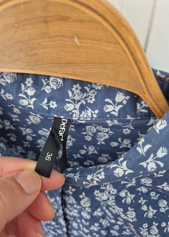 Çiçek Desenli Uzun Kollu Kadın Gömlek - Görsel 6