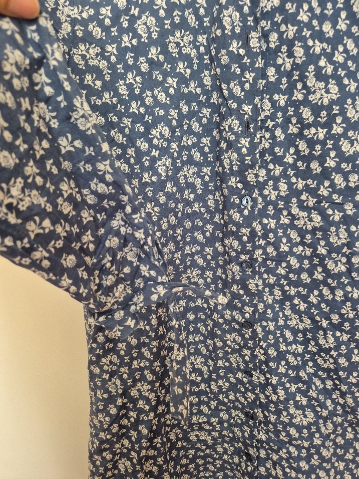 Çiçek Desenli Uzun Kollu Kadın Gömlek - Görsel 4
