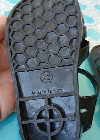 Erkek Çocuk Mavi Baskılı Tokalı Terlik - Görsel 2