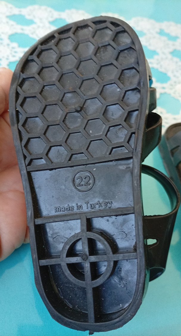 Erkek Çocuk Mavi Baskılı Tokalı Terlik - Görsel 2