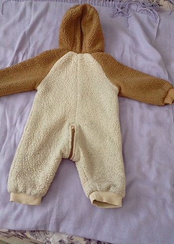 Kahverengi Kürklü Bebek Tulumu - Görsel 5