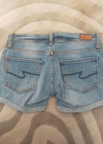 Mavi Jeans Düğmeli Mini Mavi Denim Kadın Şort