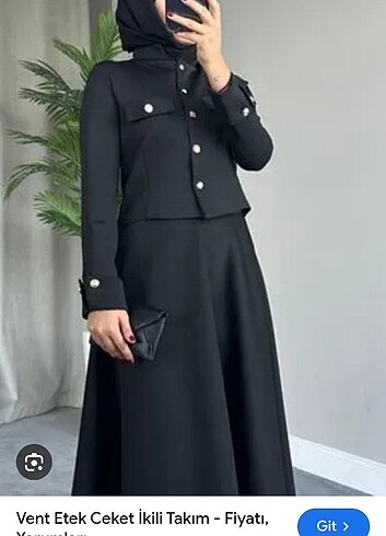 Manebi Etekli tesettür takım