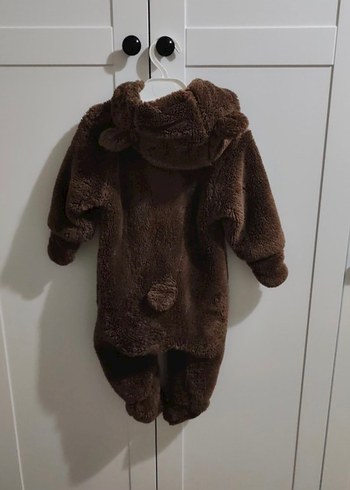 Kahverengi Peluş Bebek Tulumu - Görsel 5