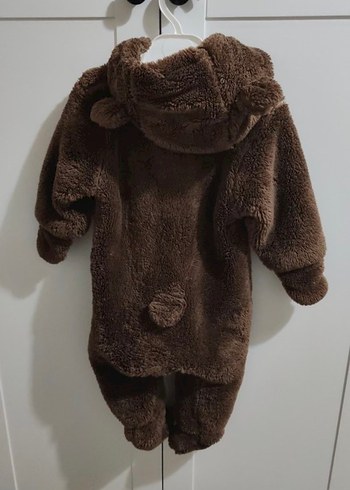 Kahverengi Peluş Bebek Tulumu - Görsel 4