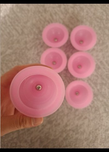 Pembe 6 lı vakumlu masaj aleti - Görsel 5