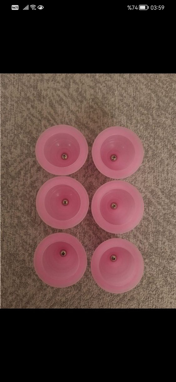 Pembe 6 lı vakumlu masaj aleti - Görsel 3