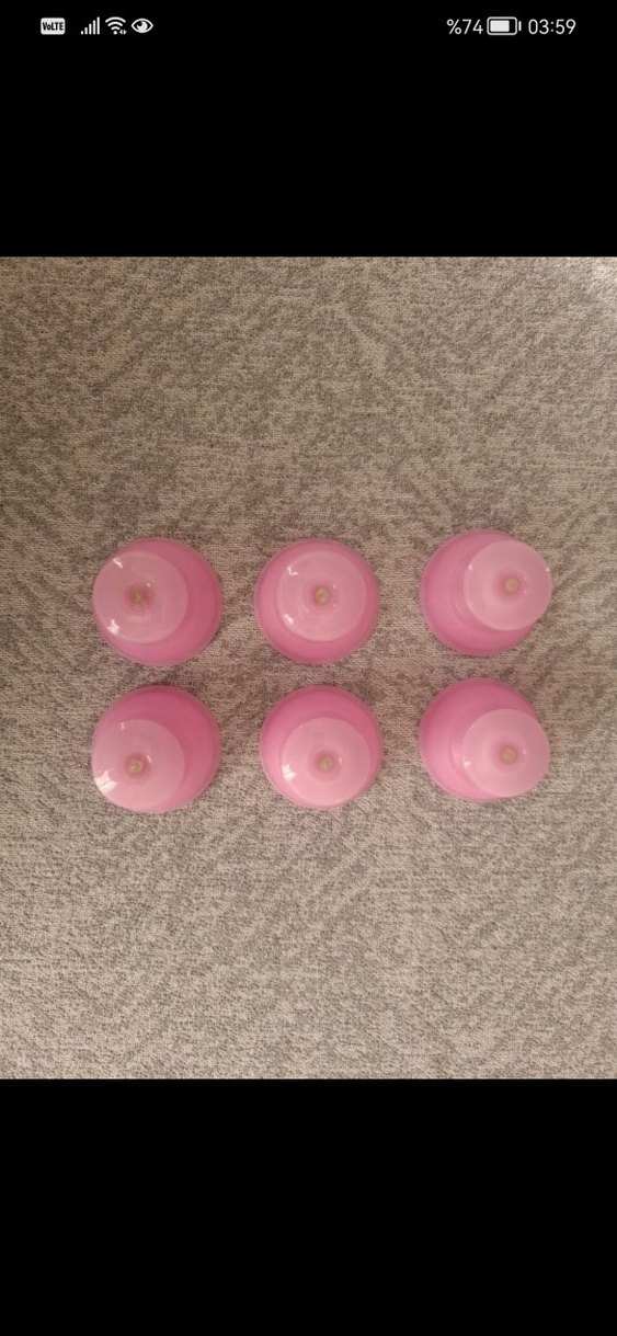 Pembe 6 lı vakumlu masaj aleti - Görsel 2