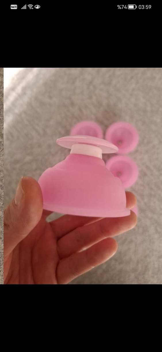 Pembe 6 lı vakumlu masaj aleti - Görsel 4