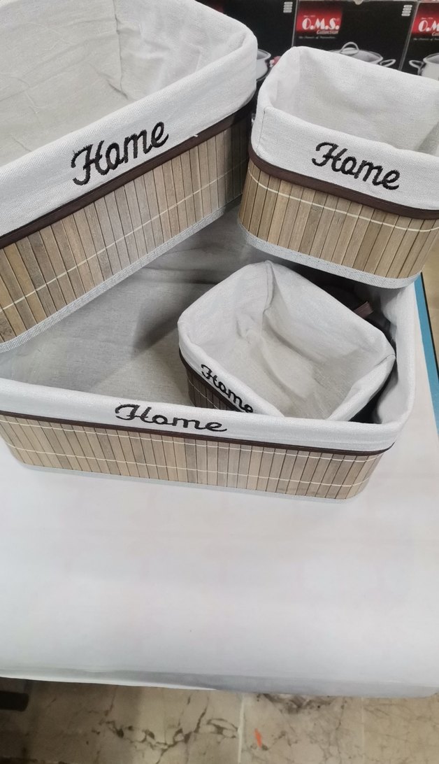 4 lü hasır sepet - Görsel 3