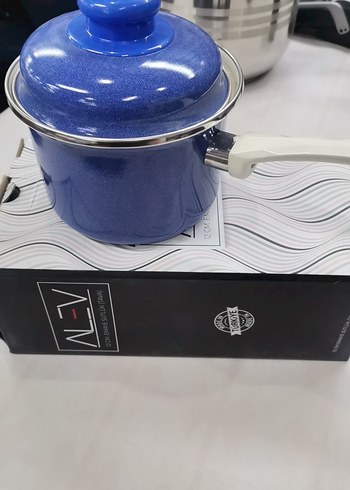 Mavi Kulplu Renkli Sos Tenceresi - Görsel 2