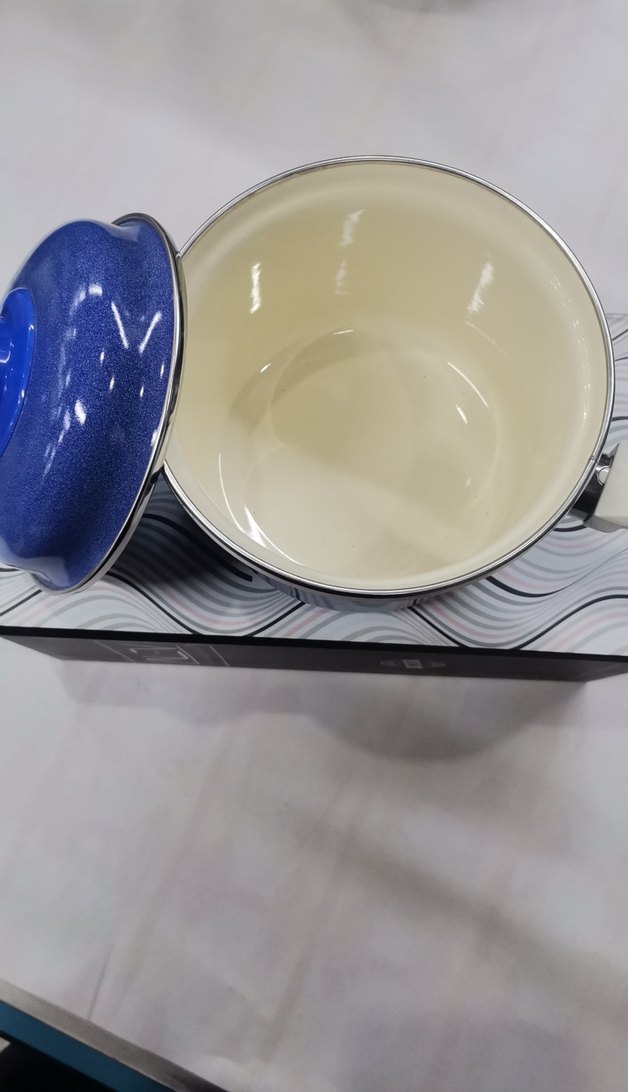 Mavi Kulplu Renkli Sos Tenceresi - Görsel 3