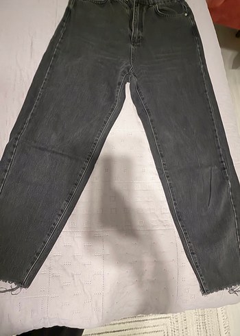Twist Koyu Gri Yikamali Rahat Denim Jean