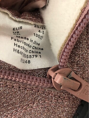 21 Beden H&M Bot sıcacık tutuyor