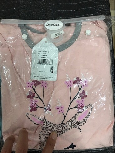 13-14 Yaş Beden çeşitli Renk Rolypoly pijama takımı