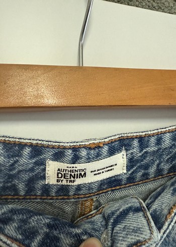 s Beden mavi Renk Zara Midi Boy Denim Etek