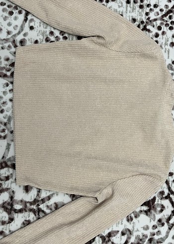 universal Beden ten rengi Renk Bej Kadın Uzun Kollu Boğazlı Kazak