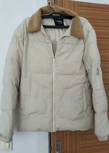 Bej erkek mont - Görsel 5