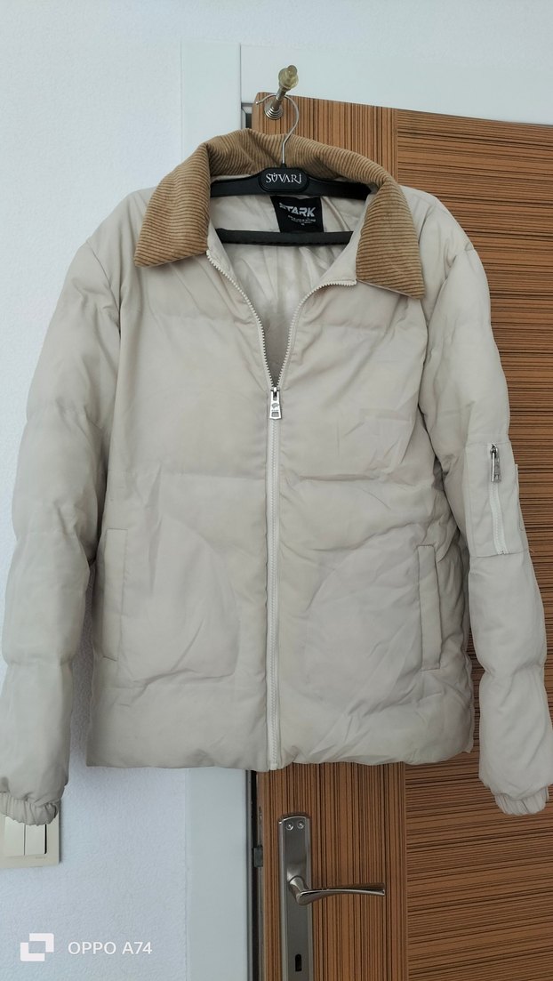 Bej erkek mont - Görsel 5