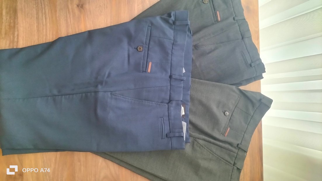 Gri Regular Fit Erkek Kumaş Pantolon - Görsel 2