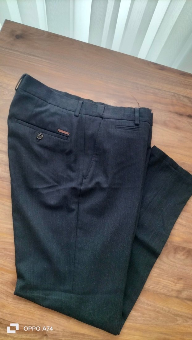 Gri Regular Fit Erkek Kumaş Pantolon - Görsel 5