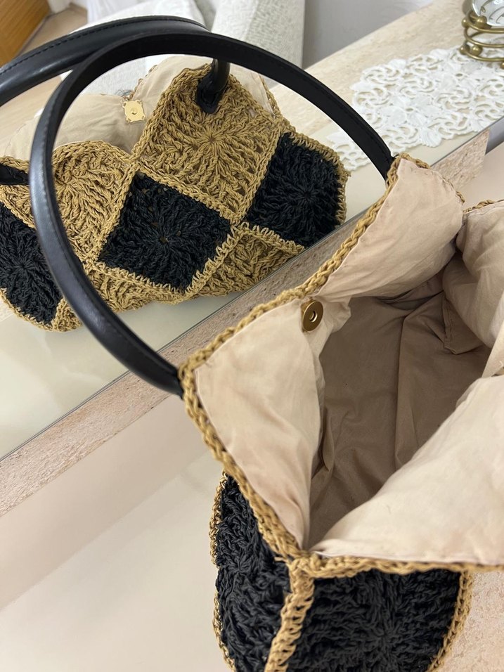 mozaik motifli çanta - Görsel 4